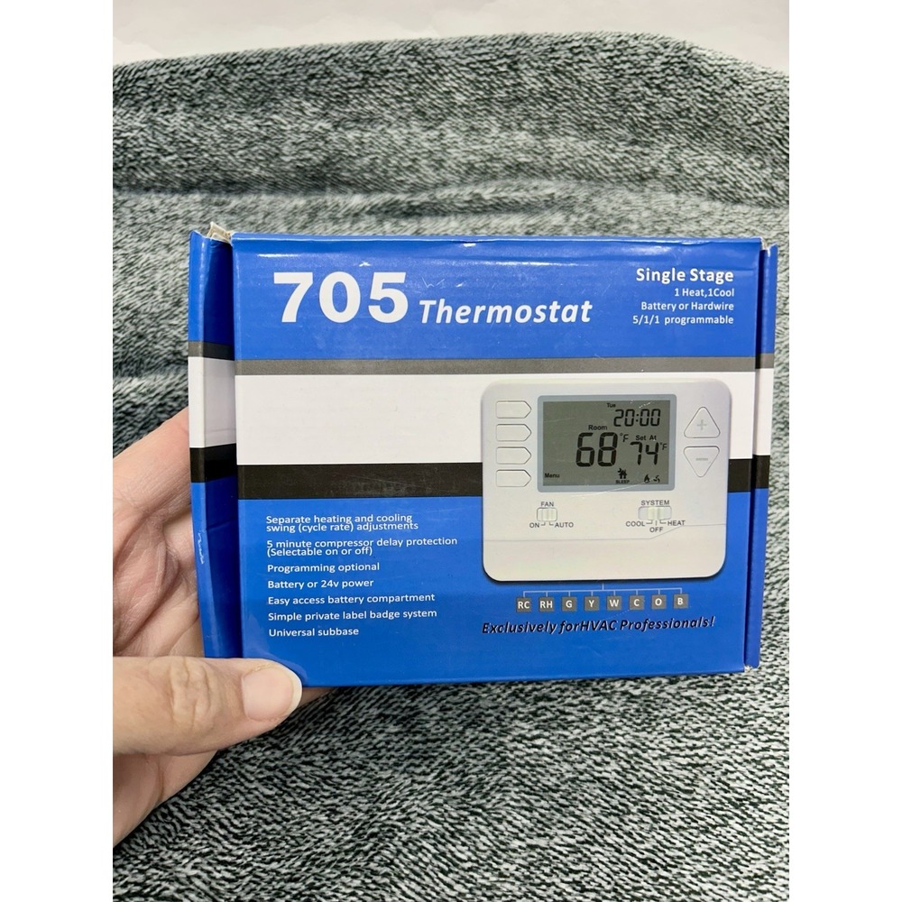 Single Stage 705 Thermostat Programmable Open Box (SH4)